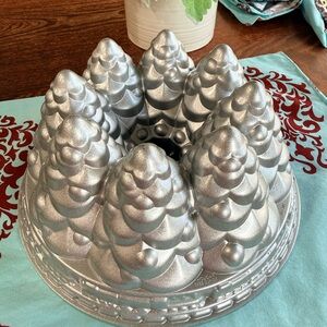 Nordic Ware Silver Pine Tree Bundt Pan